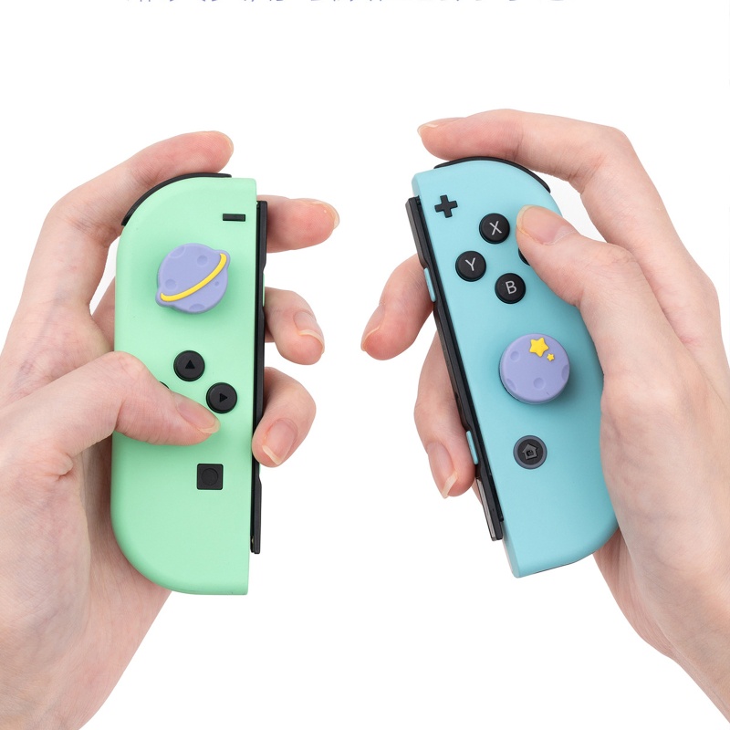 Btsg for Switch Lite NS Joystick Cover Thumb Grip Cap Skin Controller Gamepad Thumbstick Skin Untuk Dekorasi Case