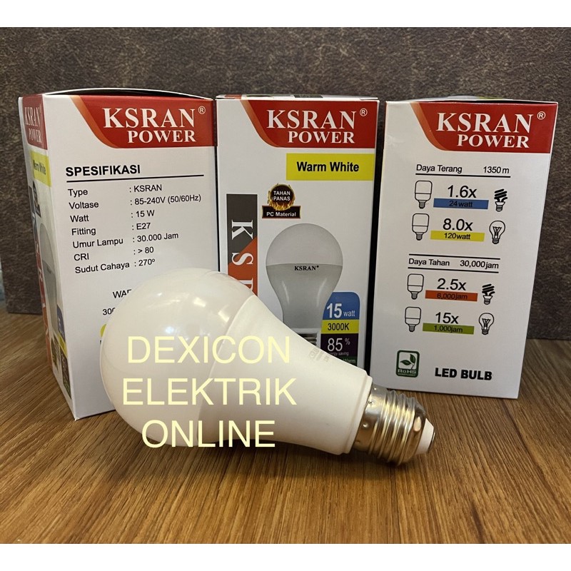 bohlam led/Power Bulb WARM WHITE/led cahaya kuning/bohlam kuning terang/lampu led kuning terang