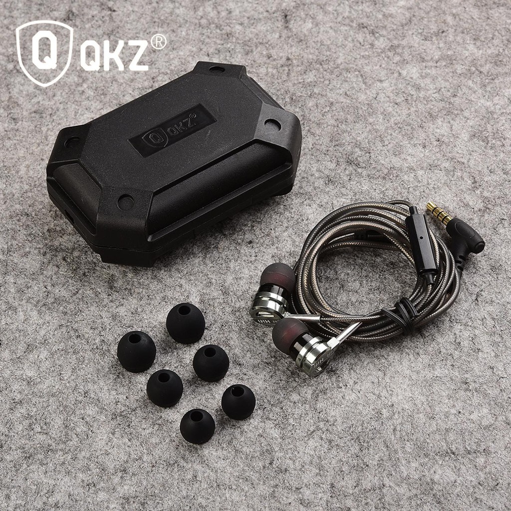 Terlariss !! QKZ Bass Metal Earphone with Mic - QKZ-DM9