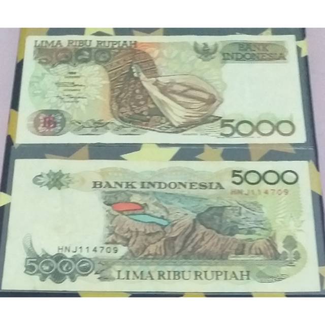 Uang Kertas Lama 5000 Rupiah 1992