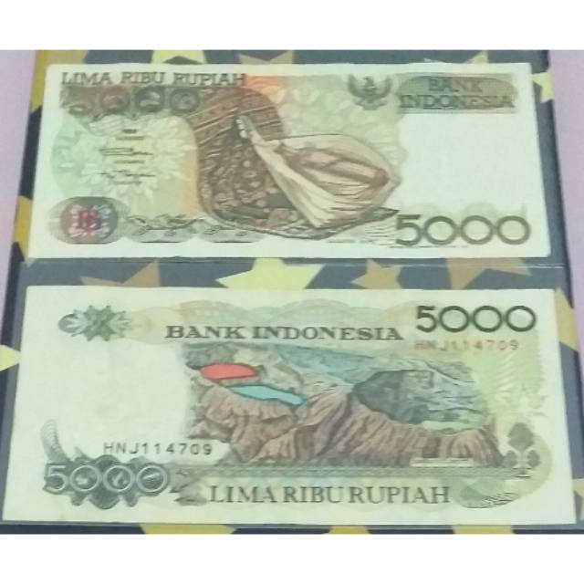 Uang Kertas Lama 5000 Rupiah 1992 Shopee Indonesia