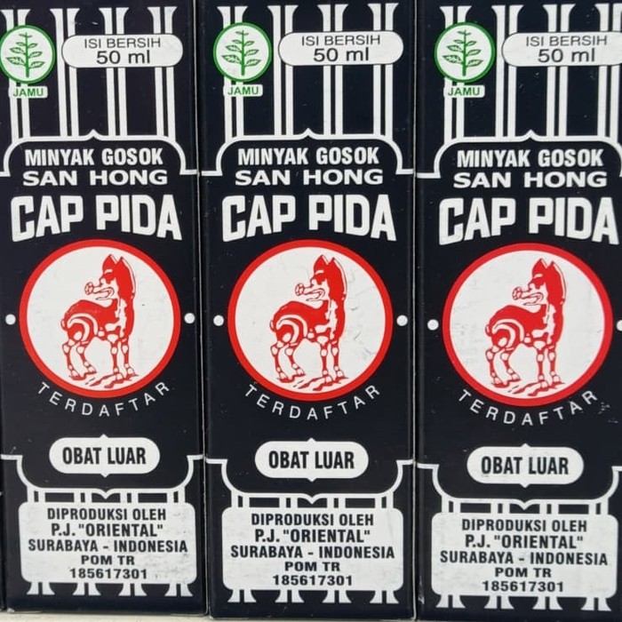 MINYAK SANHONG PIDA 50ML OBAT GOSOK PEGAL LINU BENGKAK GATAL