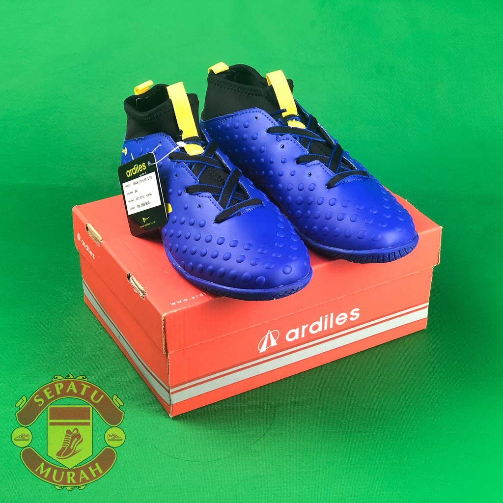 Sepatu Futsal Ardiles Lithium - Biru Royal/Kuning