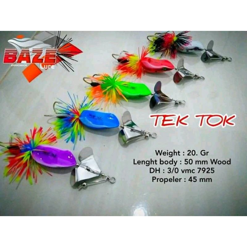 umpan toman tek tok propeler baze lure