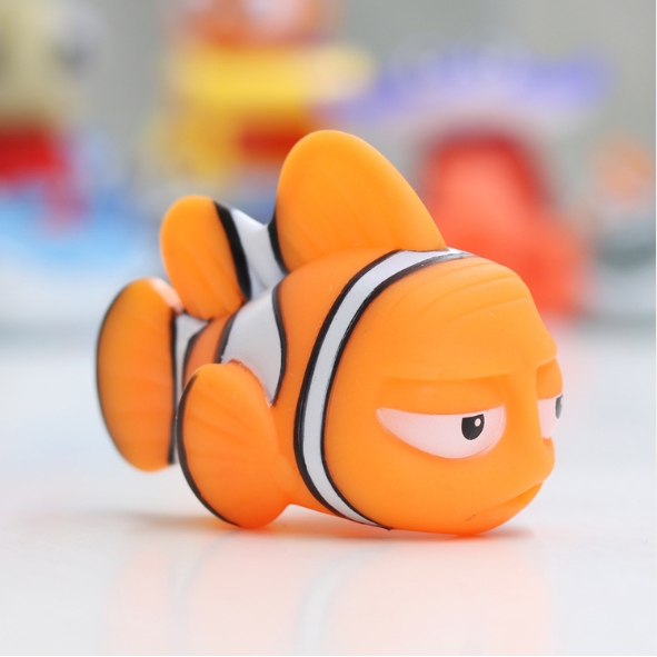 MMTOYS CM-M1 Mainan Mandi Anak Bayi Mainan Karet Ikan Semprot Tembak Air Baby Bath Mainan Edukasi-MARLIN