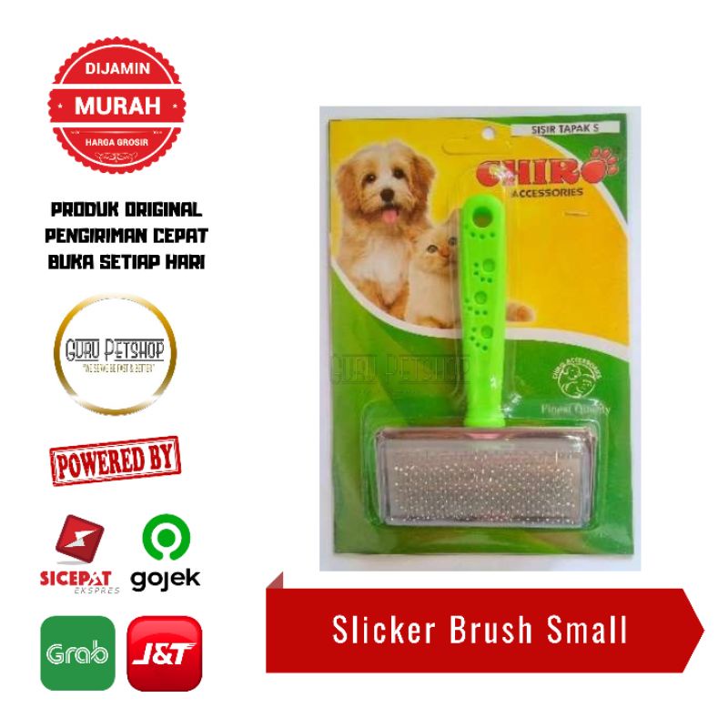 Sisir Slicker Brush Small Slicker Anjing Kucing Sisir Tapak S