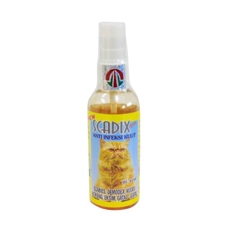 SCADIX SPRAY 60ML SCABIES DEMODEX KUDIS KORENG GATAL GATAL FOR CAT