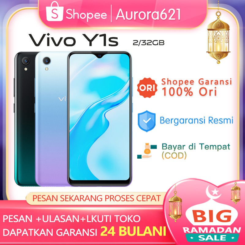 VIVO Y1S RAM 2GB ROM 32GB GARANSI RESMI VIVO INDONESIA