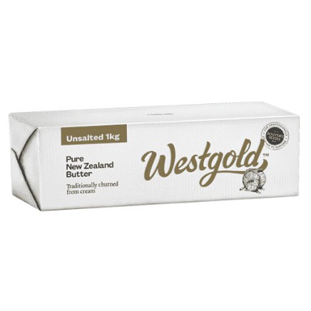 Westgold Unsalted Butter 1kg - Unsalted Gosend Grab Only