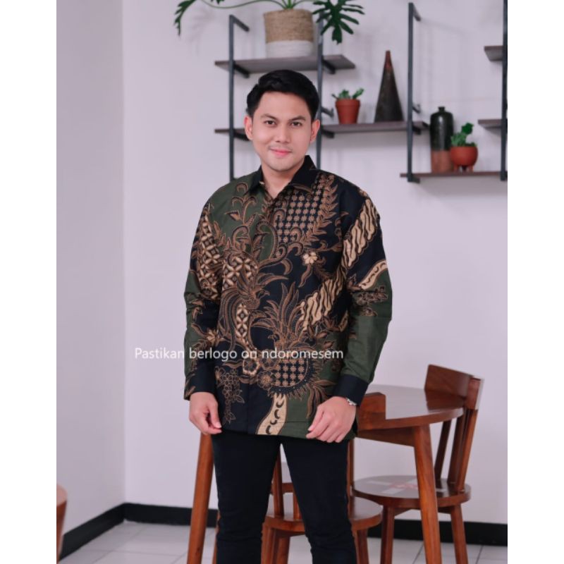 BATIK NDOROMESEM KELOWOR IJO KATUN HALUS FULL FURING LENGAN PANJANG