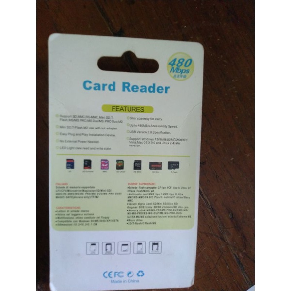 card reader USB 2.0