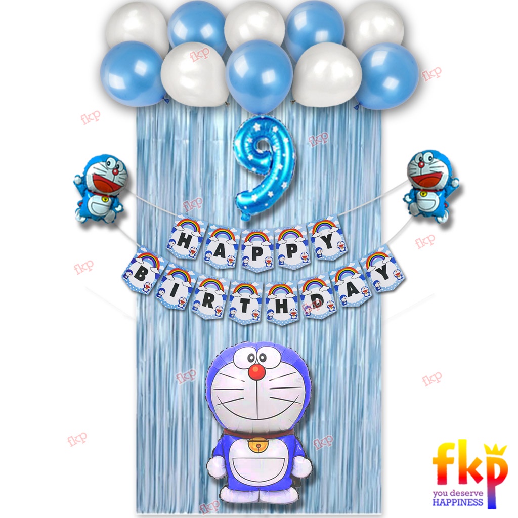 FUN KIDS PARTY Set Paket Simpel Dekorasi Ulang Tahun Anak Karakter Kartun dan Superhero/Set Dekor Ul