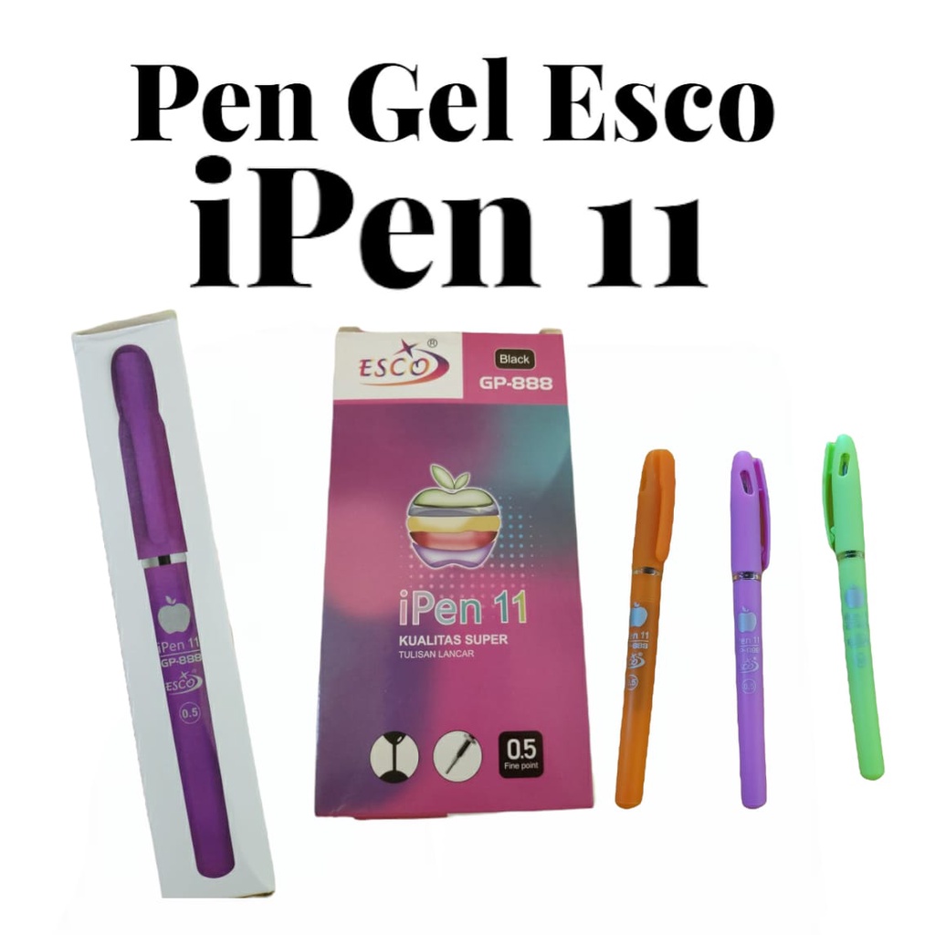 

Pulpen Gel Esco Ipen 11 Pen Esco Pen Gel Ipen 11