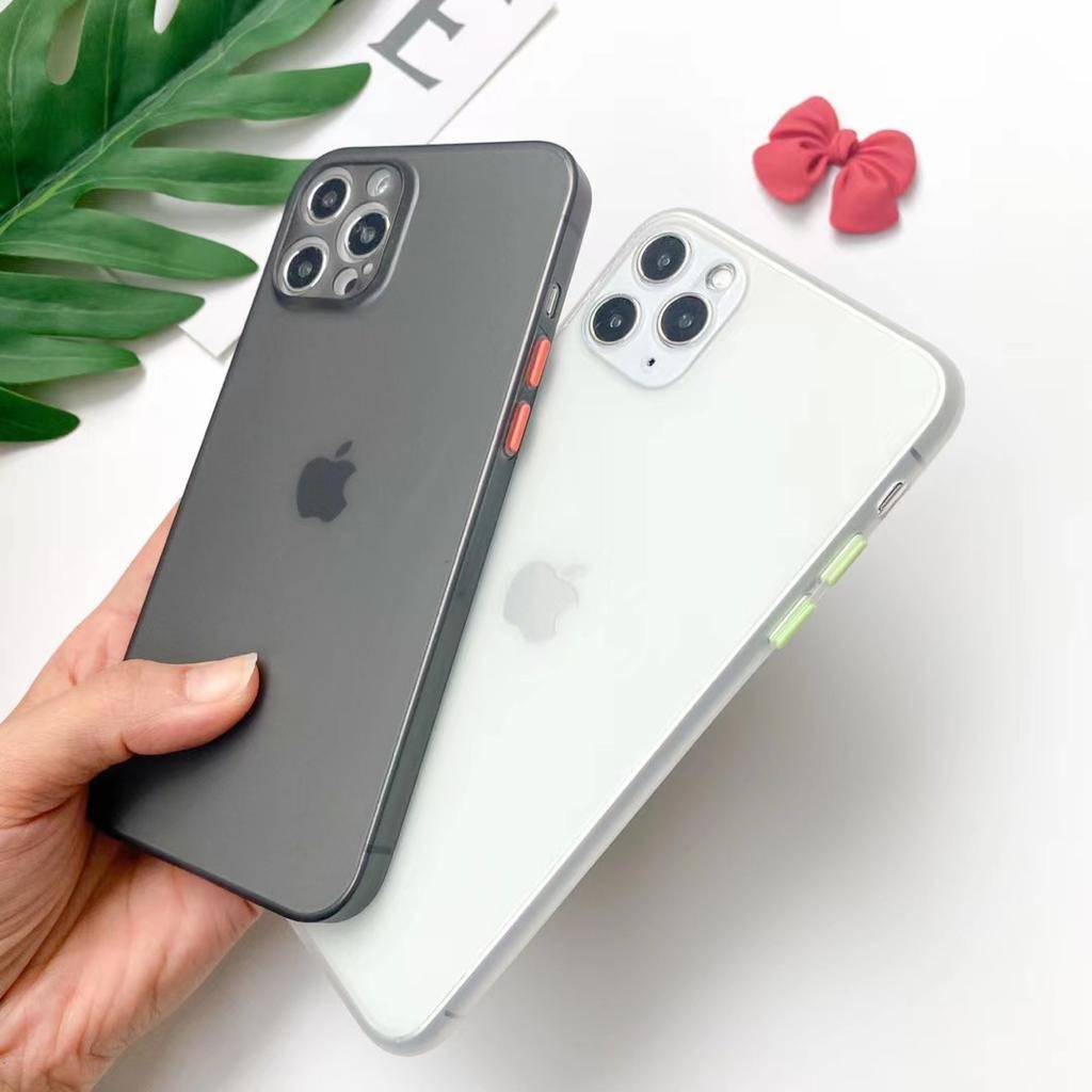 Ultra slim Thin matte PP CAMERA COVER IPHONE 12 MINI 11 12 PRO MAX X XR Xs Max case Casing