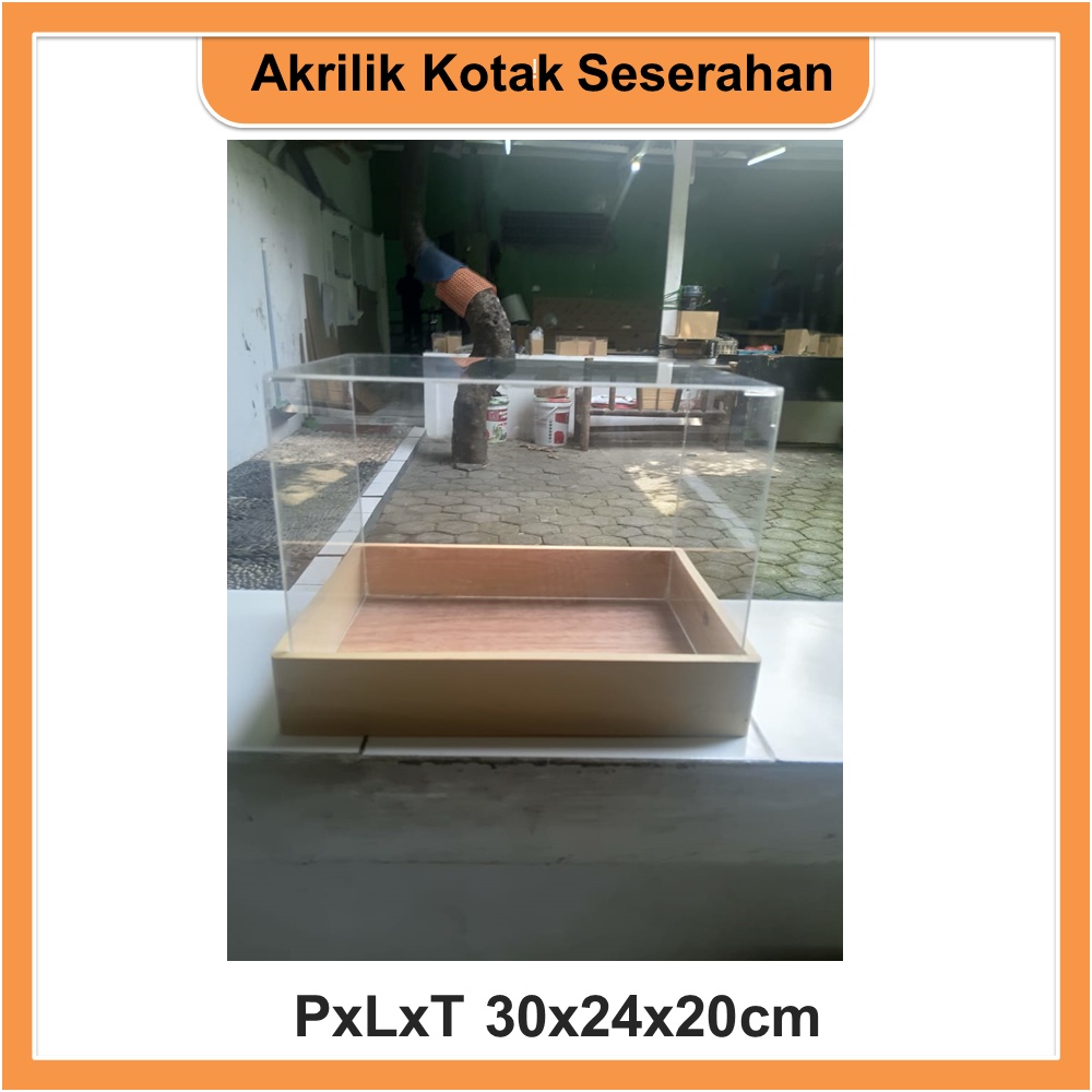

Kotak Seserahan Akrilik PxLxT 30x24x20cm