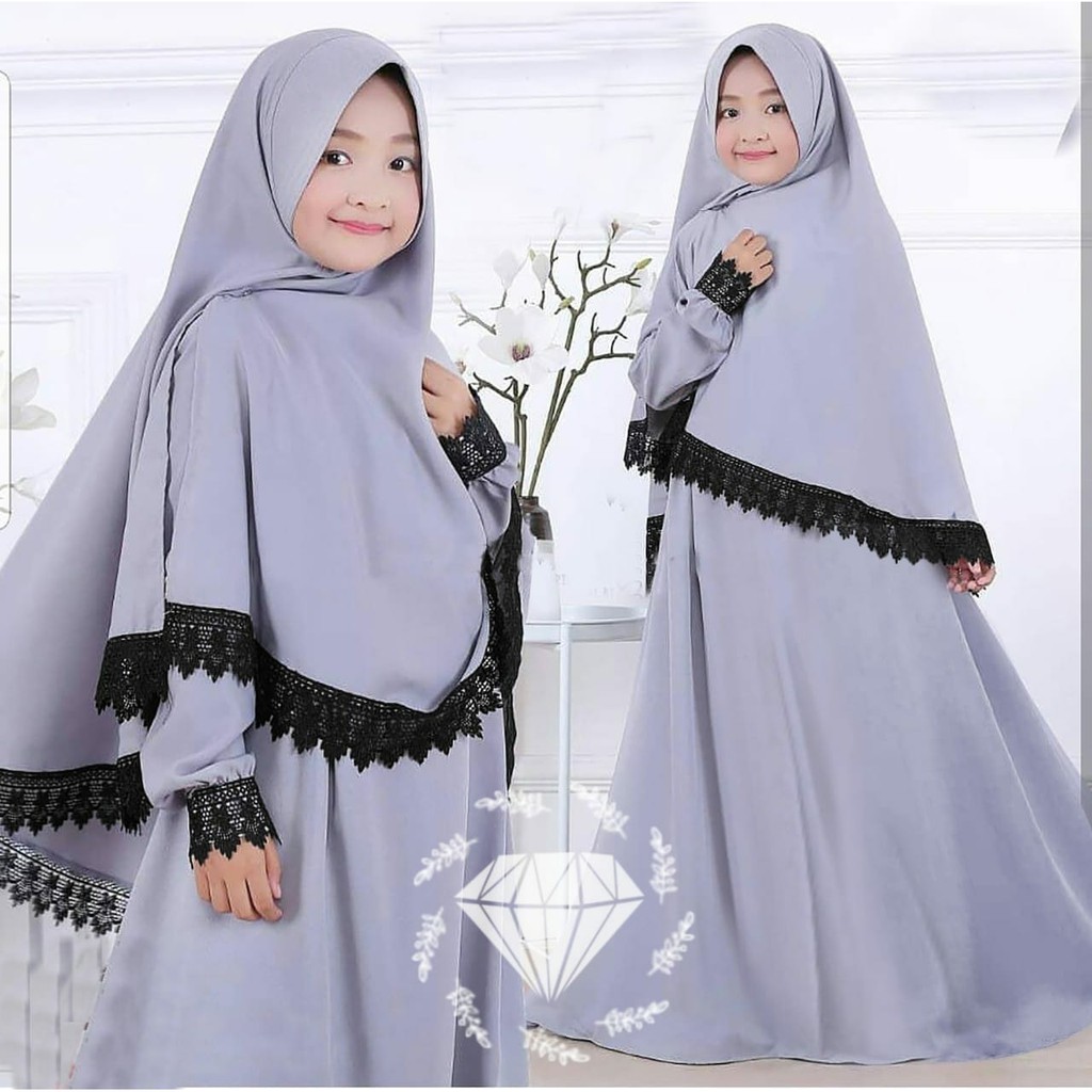 Gambar Baju Gamis Anak Umur 12 Tahun