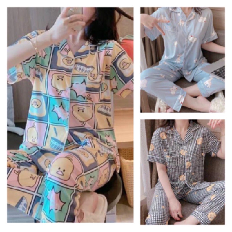 CP04  Setelan Piyama CP, katun premium, remaja/dewasa