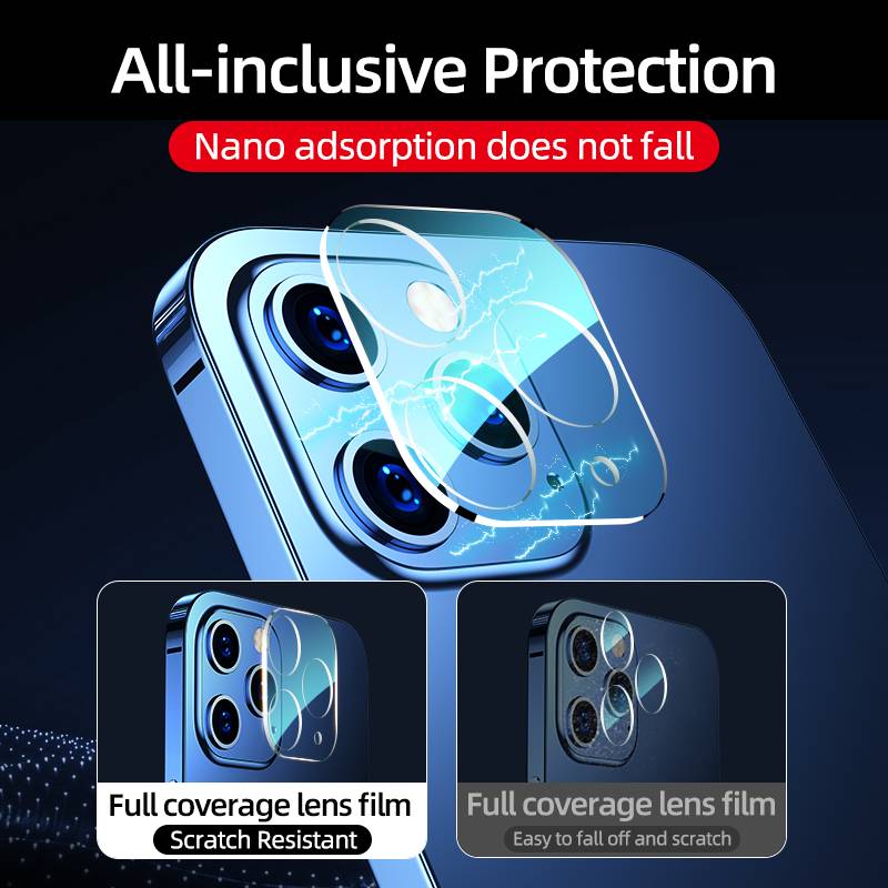 Tempered Glass Pelindung Lensa Kamera Iphone 11 12 Pro 12 Mini 6 7 8 Plus X Xs Max Xr