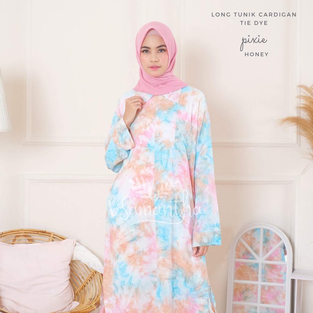 vSamantha - Tunik  Cardigan Tie Dye PREMIUM