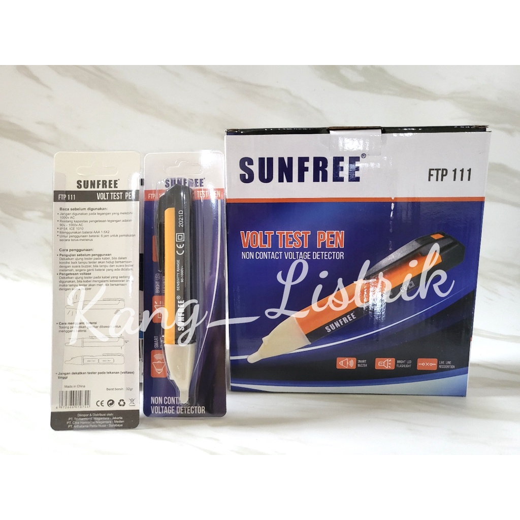 Testpen Multifunction + Battery REPRO / SUNFREE / Tespen Bunyi REPRO / SUNFREE - TESPEN