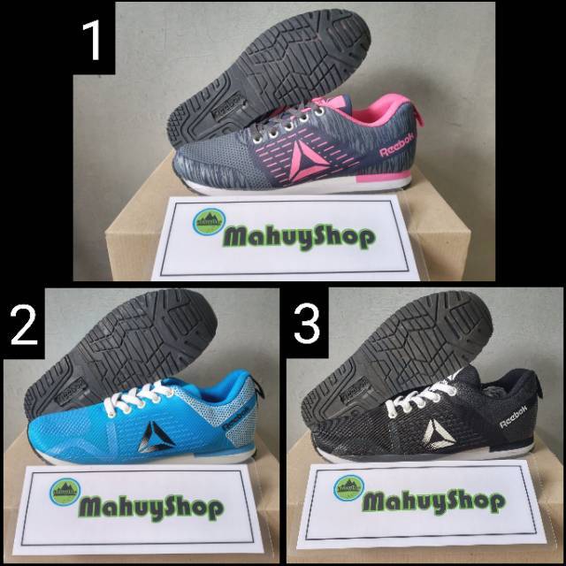 Sepatu reebok cewek murah / sepatu olahraga lari / senam gym aerobik / kuliah style fashion