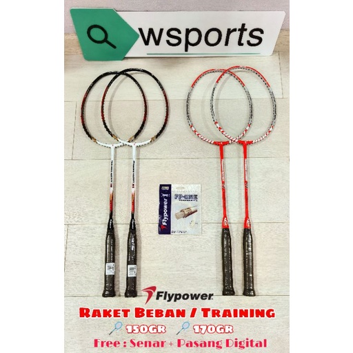 Raket Badminton Flypower BEBAN 150 170 Training Racket Original