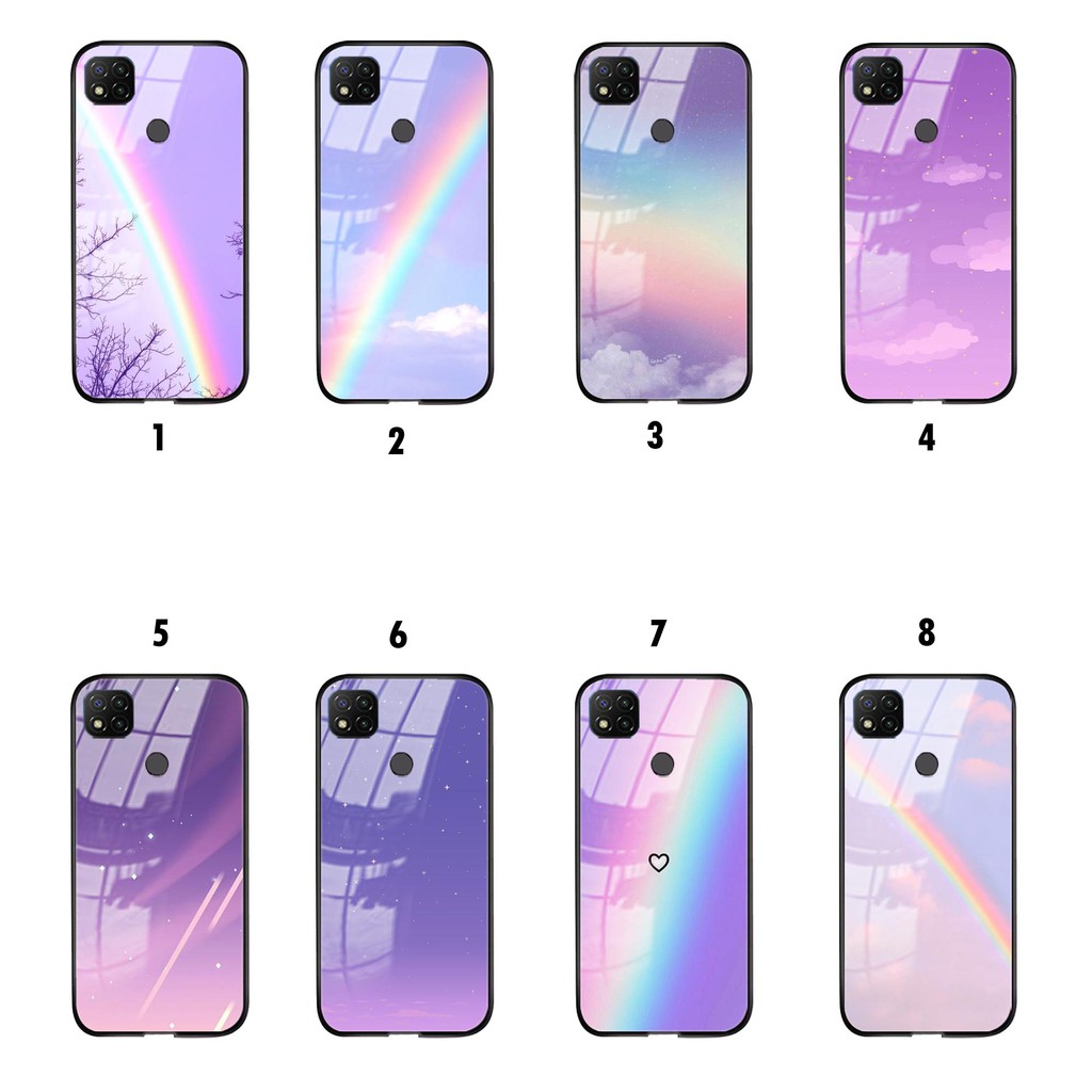 Softcase Glass REDMI 9C - [SC193] - Case REDMI 9C - Softcase REDMI 9C  - Case kaca REDMI 9C