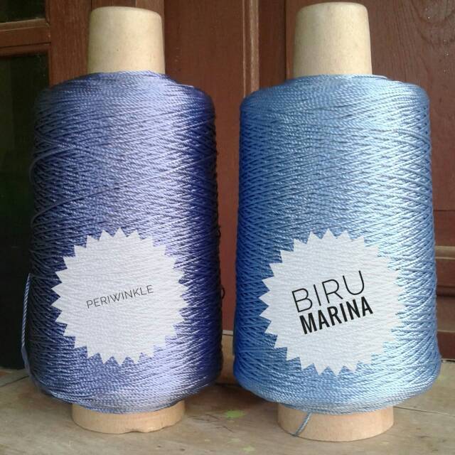 Benang rajut nilon pp/monolon biru muda 500gr