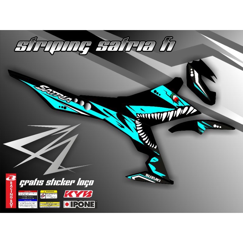 Striping Satria Fu Fi  Variasi / Sticker Variasi Motor Suzuki Satria Fu Injeksi