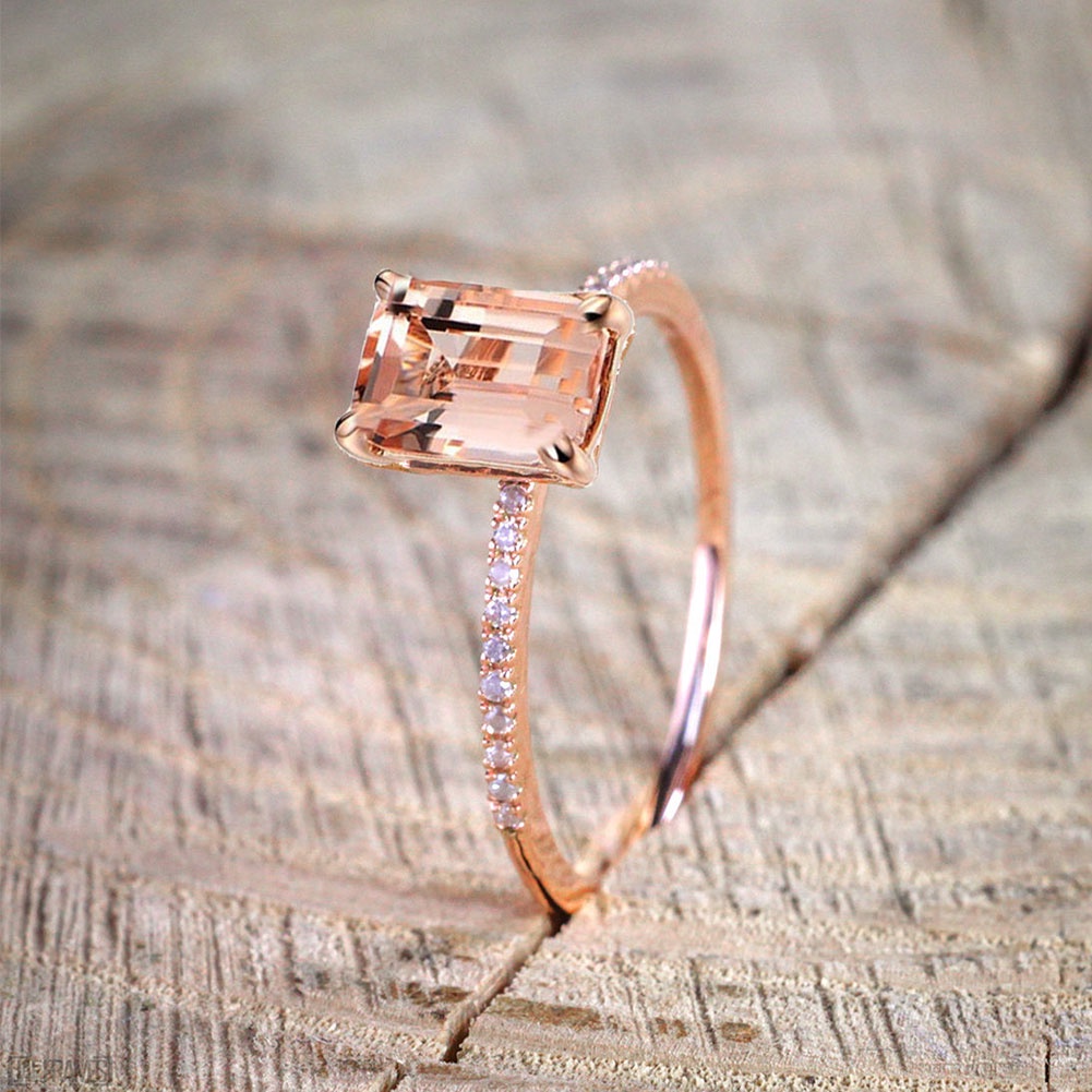 Hu Hu Hu Hu Hu Alat Bantu Pasang Kacamata♡ 2pcs Cincin Wanita Warna Rose Gold Untuk Hadiah Ulang Tahun