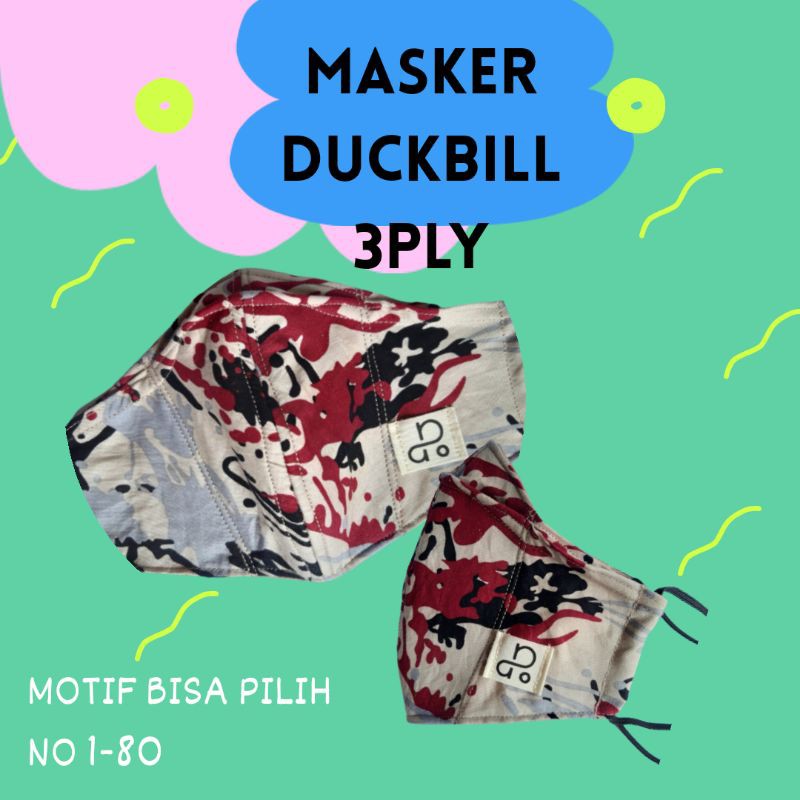 Masker Kain Duckbill 3ply series 5