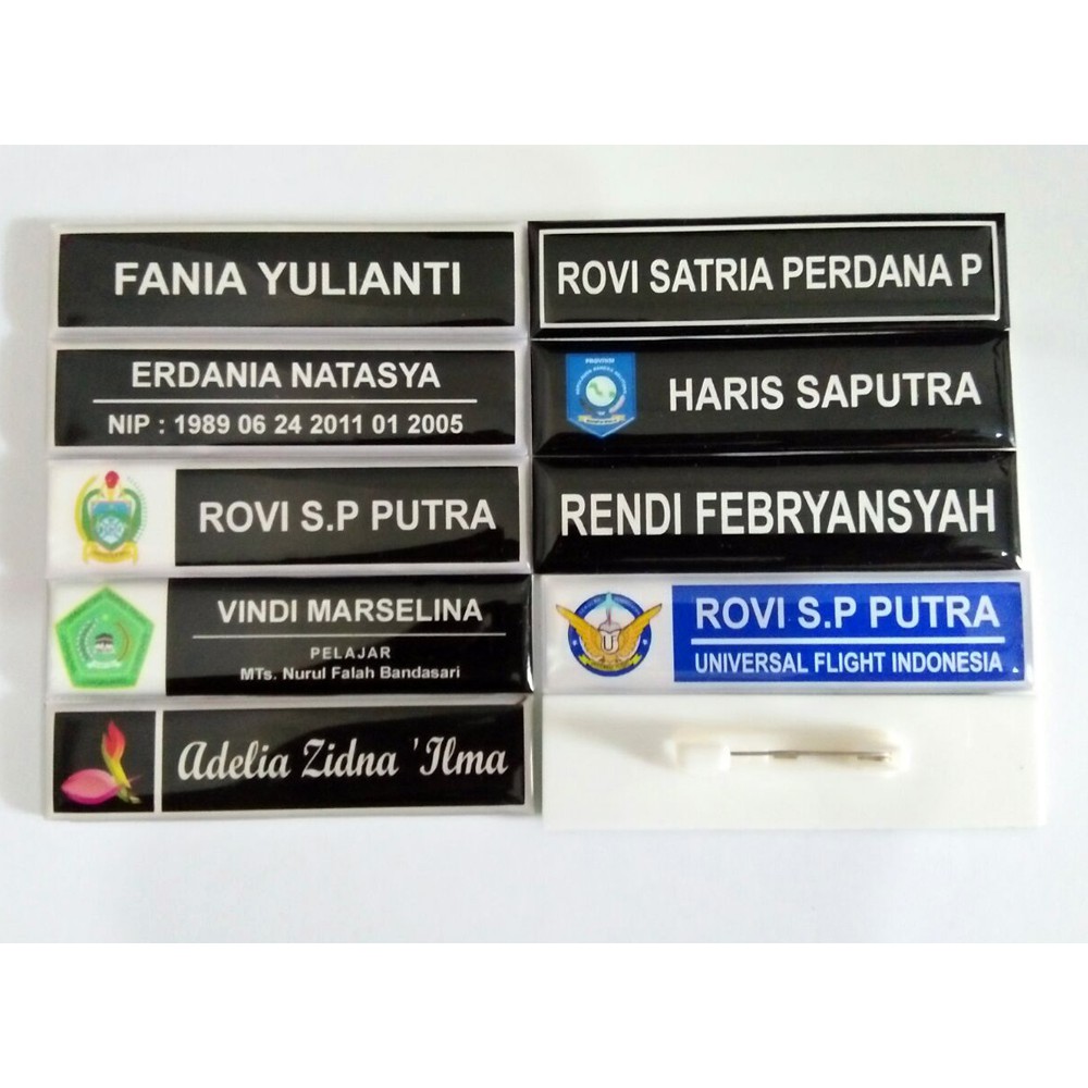

PAPAN NAMA PENITIK / NAME TAG AKRILIK PENITIK / PAPAN DADA / ID /PIN