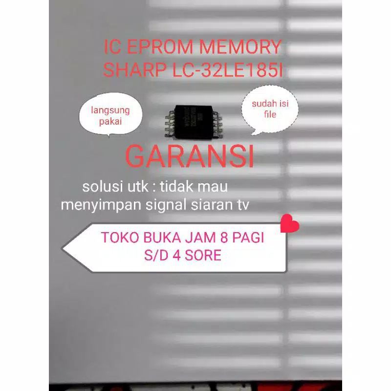 ic eprom memory tv LED Sharp lc-32le185i lc-32le1851