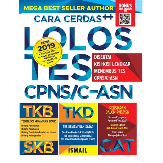 Buku Cara Cerdas Lolos Tes Cpns C Asn Ismail Shopee Indonesia