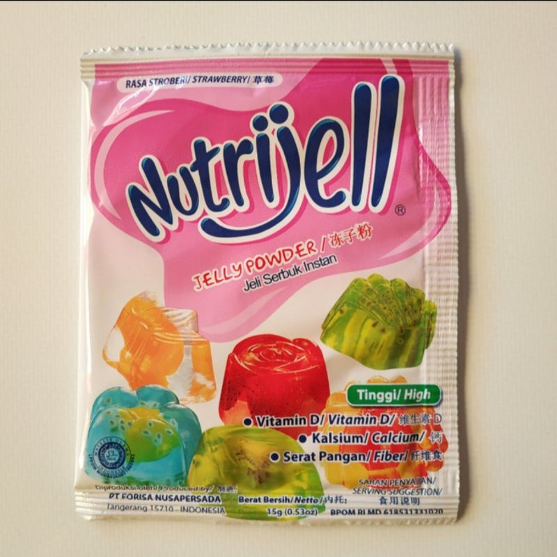 

Nutrijell Jelly Powder Strawberry 15 gram