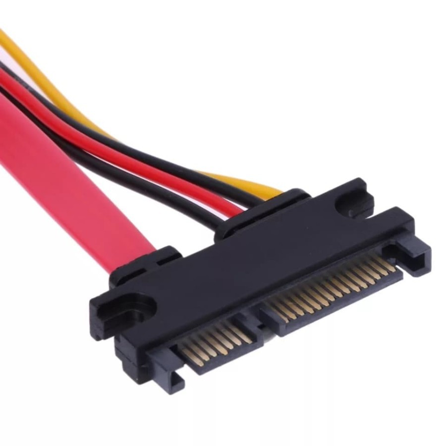 Kabel Extension SATA 22 Pin Male to Female SATA 7 + 15 pin 50cm