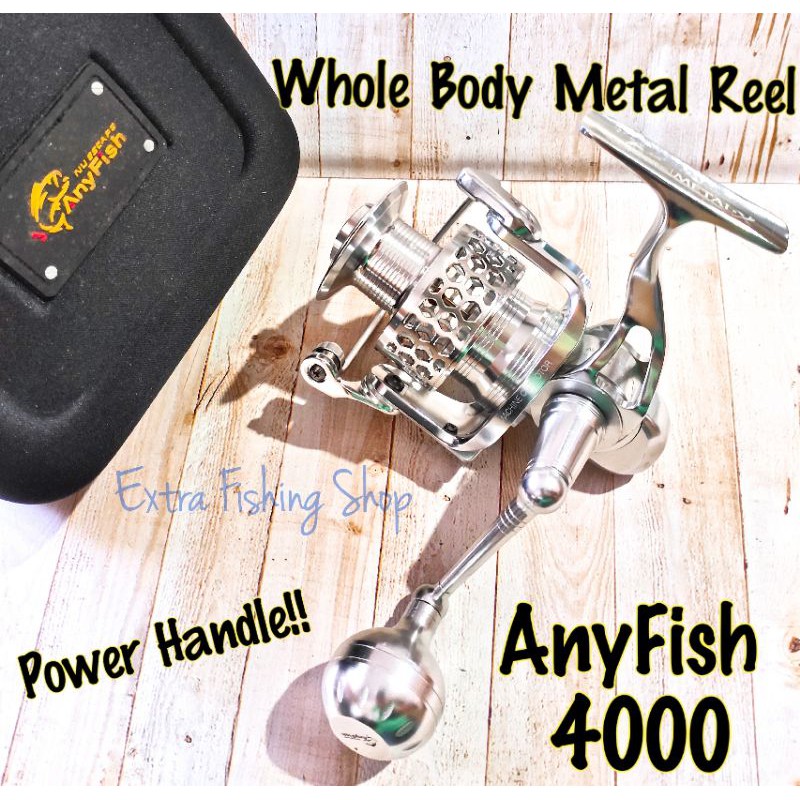 REEL ANYFISH METAL X 4000 METAL BODY POWER HANDLE