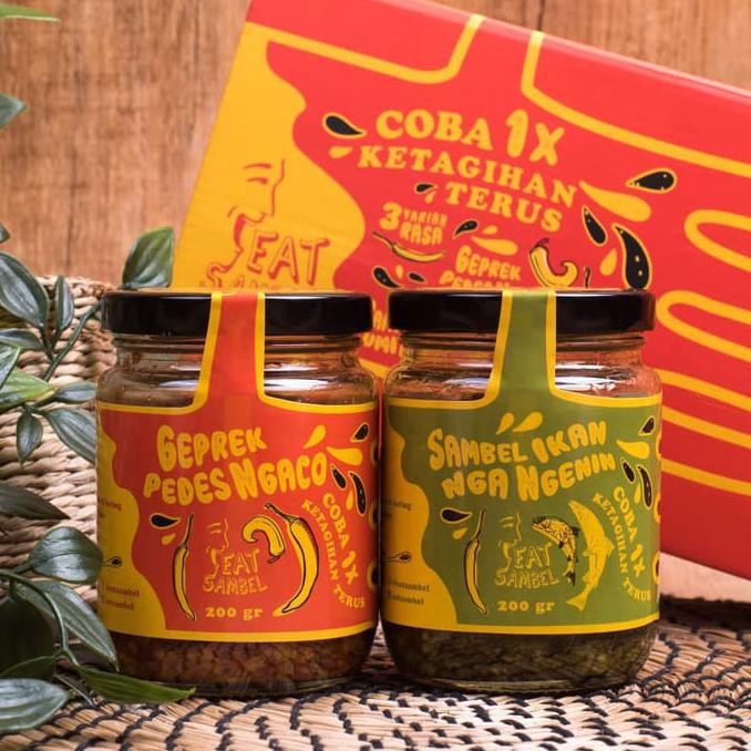 

Kualitas Terbaik - Set Sambel Jagoan 2 Varian Sambel Geprek Sambel Cumi Sambel Ikan Asin - 2 Cumi