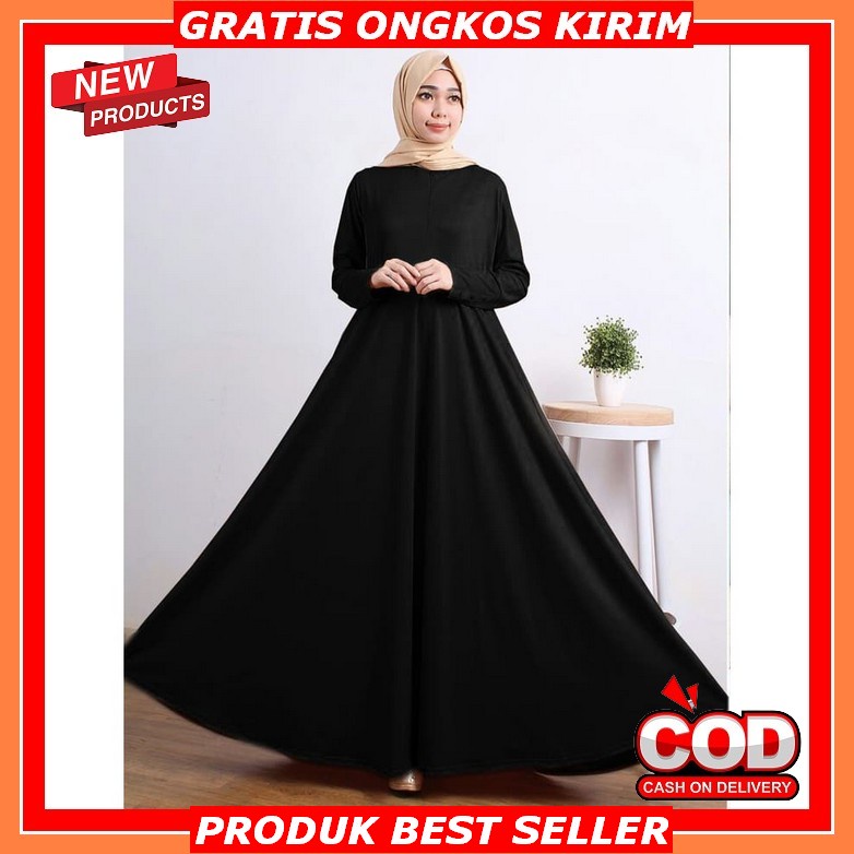 Gamis Remaja Terbaru Murah Kekinian Modern Polos 2022 Tanggung Premium Syari Muslim Perempuan Beltic