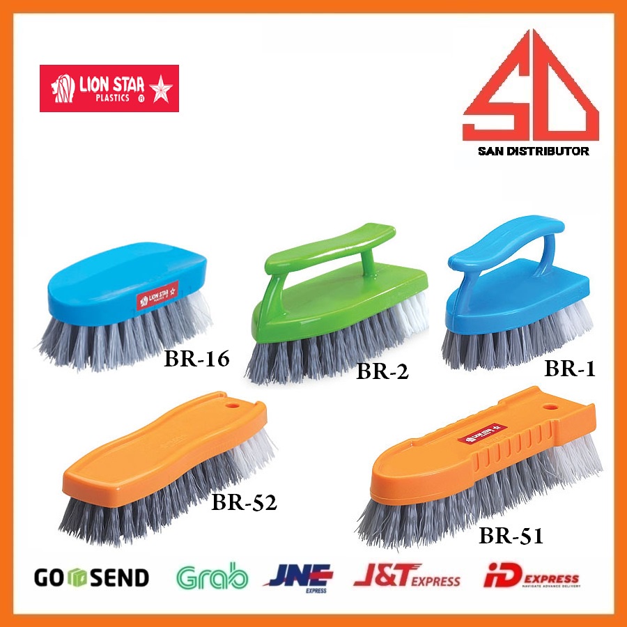 SIKAT TOILET LANTAI / SIKAT KAMAR MANDI LION STAR /  livina laundry brush BR-1 BR-2 BR-16 BR-52 BR-51
