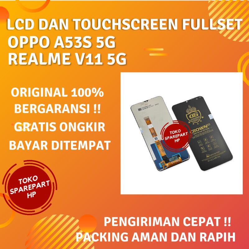 Layar Lcd Oppo A53S - A 53S - A53 S 5G - Realme V11 5G Original Fullset