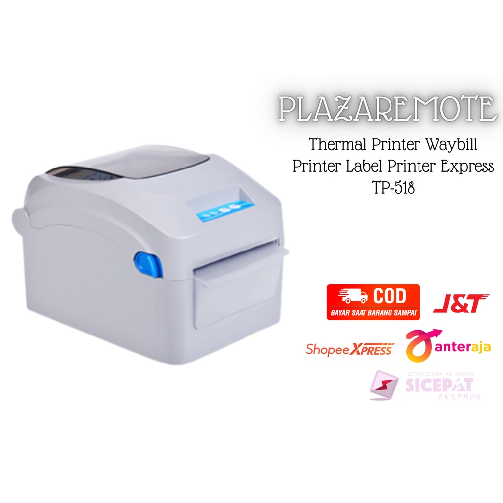 Thermal Printer Windows &amp; MacOS Barcode Label for ecommerce UKURAN LEBAR KERTAS 10 CM