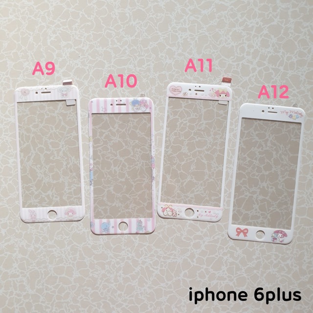 Antigores ipone 6 plus Tempered glass cartoon Ipone 6Plus Anti gores Kaca