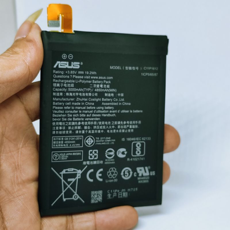 BATREI BATTERY ORIGINAL 100 C11P1612 ASUS 4 MAX PRO ZC554KL - QPP