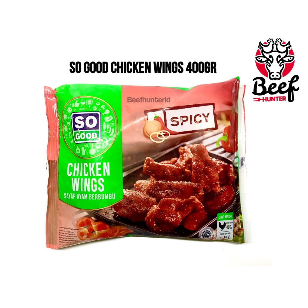 So Good Spicy Wings - Sayap Ayam 400gr