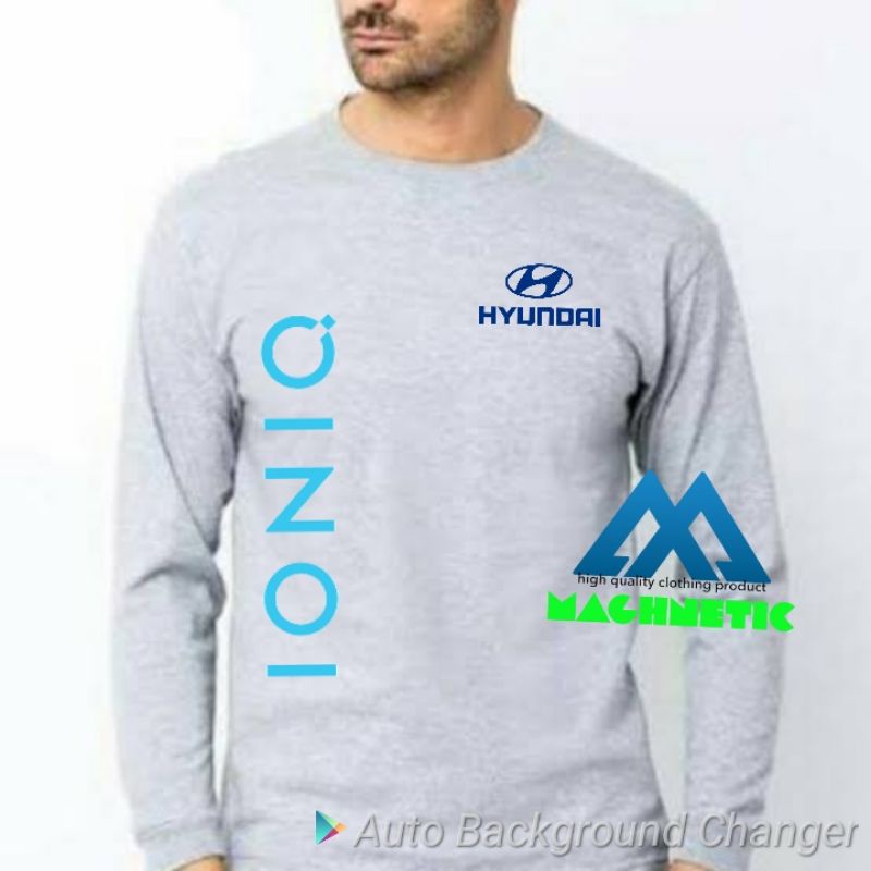 Tshirt -Distro Keren -  Kaos - Lengan Panjang - Hyundai Ioniq