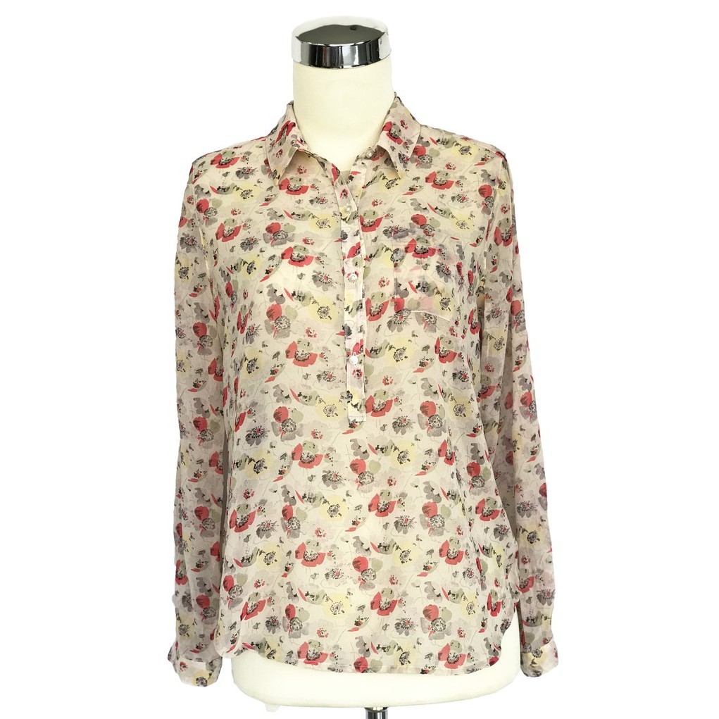Blouse Wanita - LOFT Floral Sheer Original