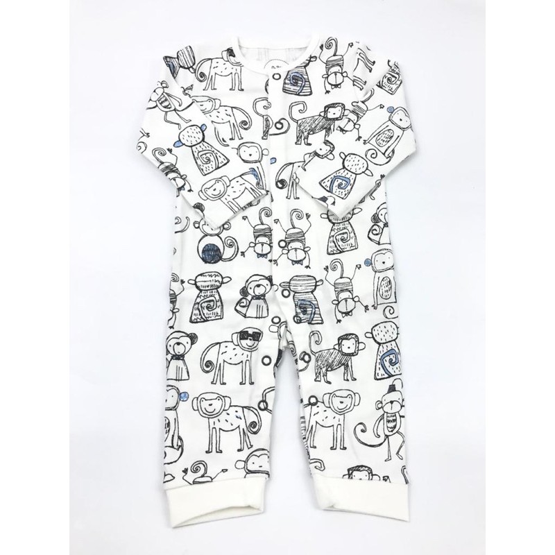 BABY K2 - Sleepsuit buka kaki isi 3 pcs motif happy