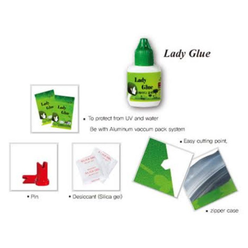 LADY GLUE EYELASH EXTENSION 10ML / LEM LADY GLUE BULUMATA SAMBUNG 10ML