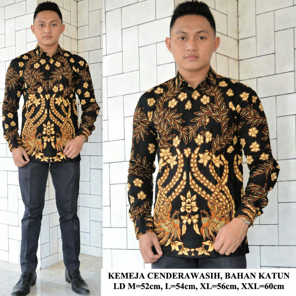 Kemeja Batik Pria Cendrawasih
